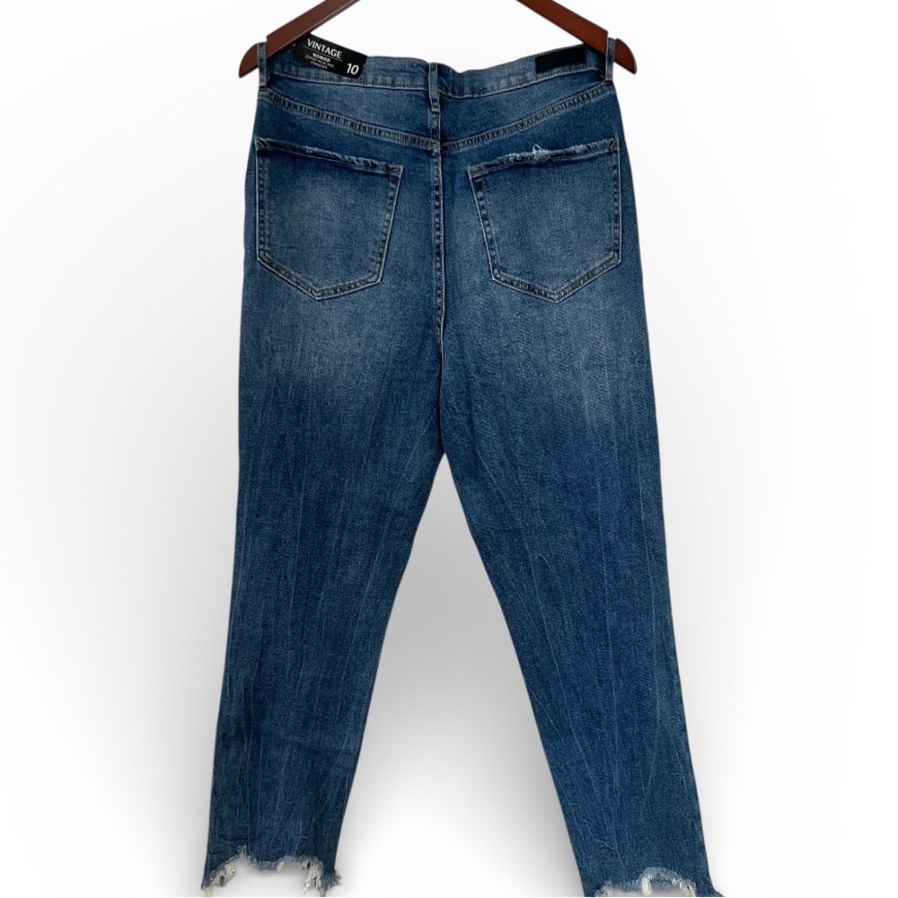 Nicole Miller Blue Distressed Ankle Jeans - Picture 8 of 8